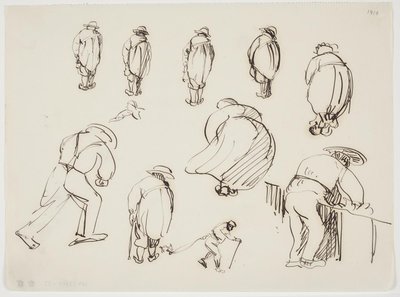 Studies of Figures Seen from the Back by J.A. Jerichau