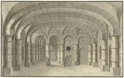 Set Design of a Dungeon by J.A. Tempelier