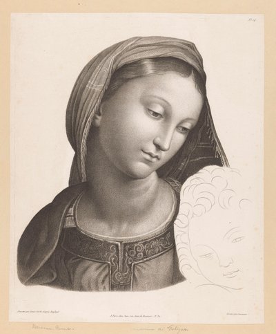 Mary with Child by J.F. Cazenave