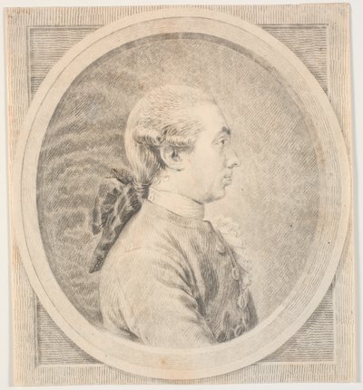 Portrait of a Man. Profile to the Left by J.F. Clemens