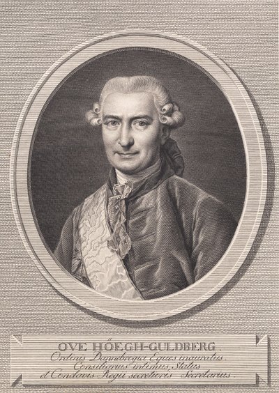 Portrait of Ove Høegh-Guldberg by J.F. Clemens