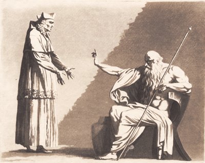 Richelieu Before Rhadamanthos by J.F. Clemens