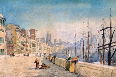The Port of Genes, 1878 by JL Gennato