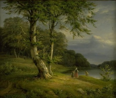 Wooded Landscape near Lake Bagsværd by J.L. Lund