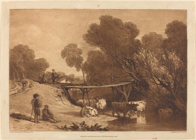 Bridge and Cows by Joseph Mallord William Turner