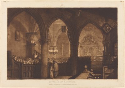 Interior of a Church by Joseph Mallord William Turner