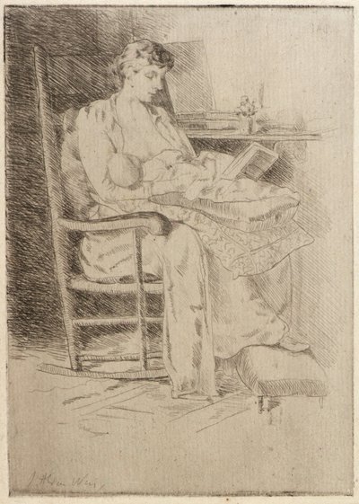 Mother and Child no. 2 by J. Alden Weir