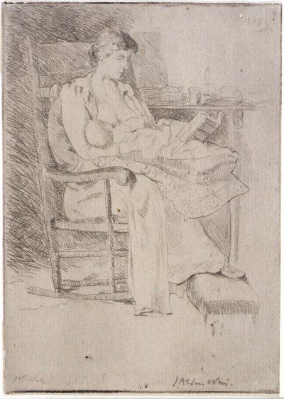 Mother and Child no. 2 by J. Alden Weir
