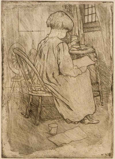 The Little Artist by J. Alden Weir