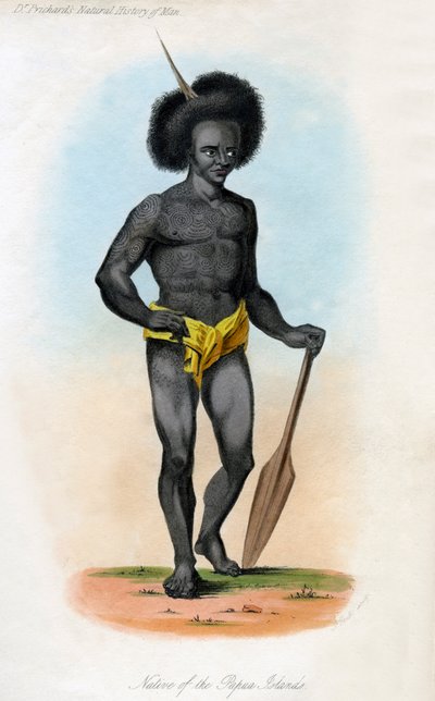 Native of the Papua Islands, c1840 by J. Bull