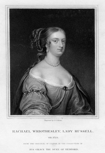 Rachael Wriothesley, Lady Russell, 19th century by J. Cochran