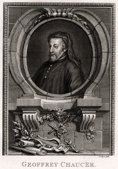 Geoffrey Chaucer, 1774 by J. Collyer