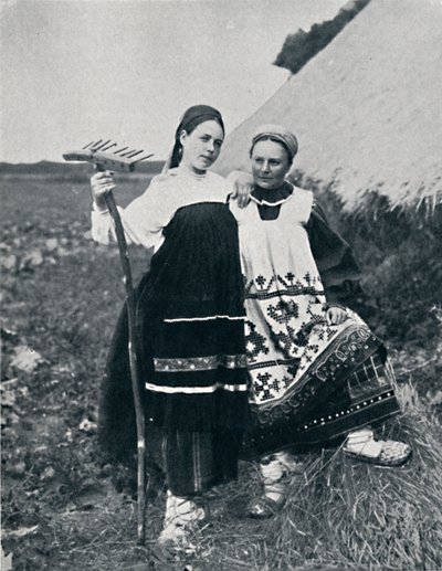 Two Women of Ryazan, Central Russia, 1912 by J. Daziaro