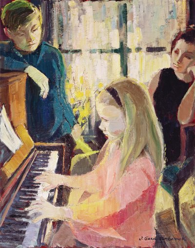At the Piano by J. Gard Urbanek