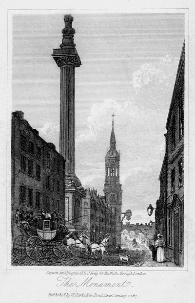 The Monument, City of London by J. Greig