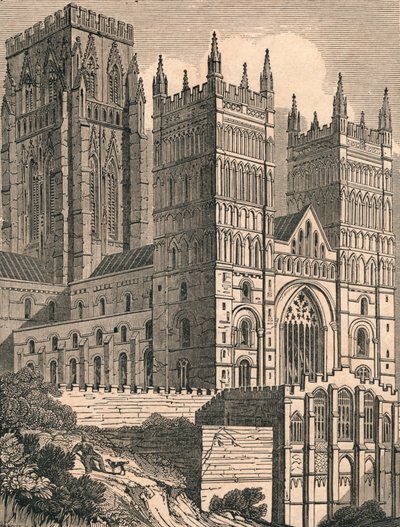 North-West View of Durham Cathedral by J. Jackson