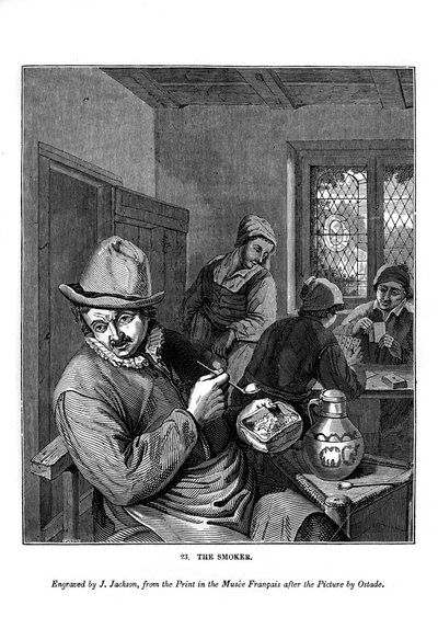 The Smoker, c1630-1680, 1843 by J. Jackson