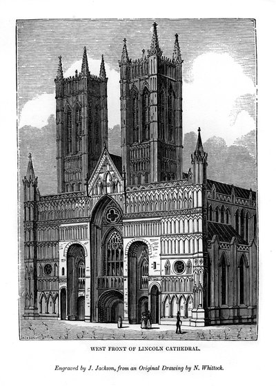 West Front of Lincoln Cathedral by J. Jackson