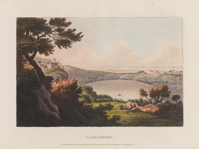 Lake of Nemi by J. Merigot