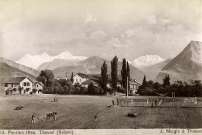 Pension Liten, Thun, Switzerland, 1885 by J Moegle