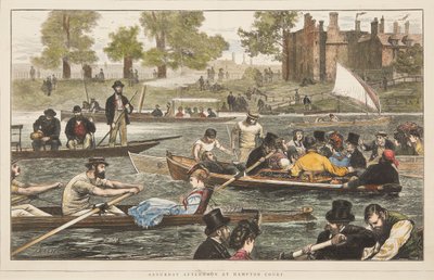 Saturday Afternoon at Hampton Court by J. Nash