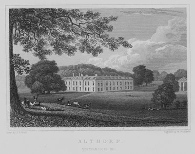 Althorp, Northamptonshire by John Preston Neale