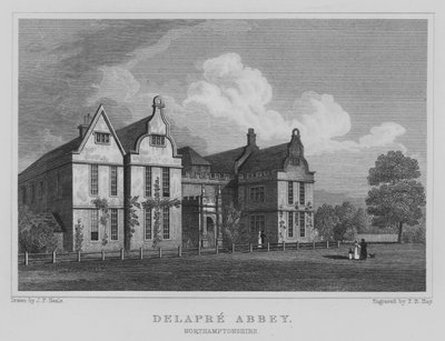 Delapre Abbey, Northamptonshire by John Preston Neale