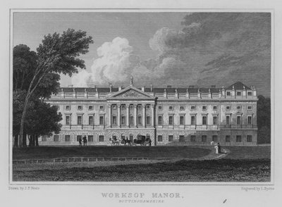 Worksop Manor, Nottinghamshire by John Preston Neale