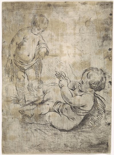 Playing Children by J. Vermeulen