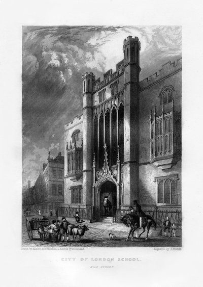 City of London School, London by J. Woods