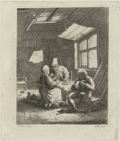 Peasant Interior (First Version) by Jabes Heenck