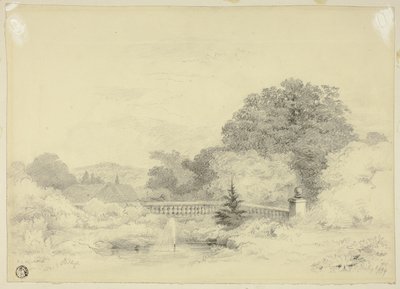 Balustrade and Fountain, Saint Anne