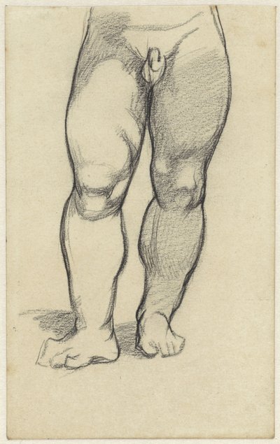Lower Body of a Naked Boy by Jac van Looij