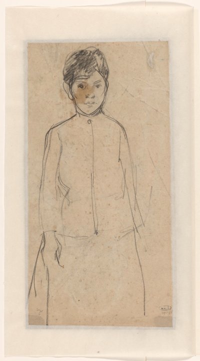 Sketch of a Standing Girl by Jac van Looij