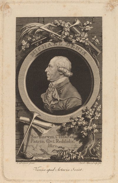 Johann-Michael Denis by Jacob Adam after Johann Donner