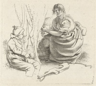Milking Woman by Jacob Ernst Marcus