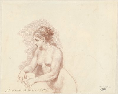 Female Nude by Jacob Ernst Marcus