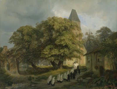 Elstorf Churchyard, near Hamburg, 1837 by Jacob Gensler