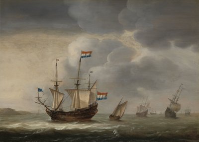 Ships off the Coast by Jacob Gerritz Loef