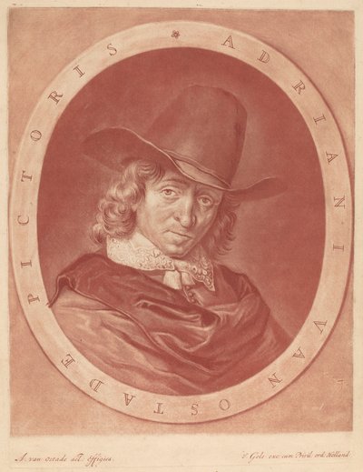 Adriaen van Ostade by Jacob Gole after Adriaen van Ostade