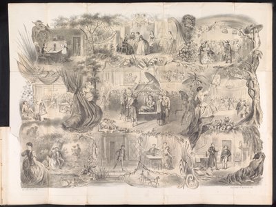 Caricature in Delft Student Almanac, 1858 by Jacob Gosschalk