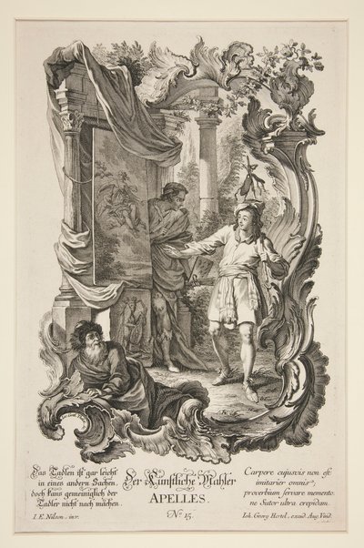 The Artificial Painter, Apelles by Jacob Gottlieb Thelot