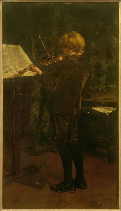 The Violinist by Jacob Hendricus Maris