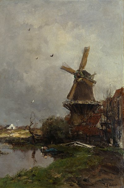 Windmill by Jacob Henricus or Hendricus Maris