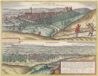 Views of Eisenstadt and Mannersdorf by Jacob Hoefnagel