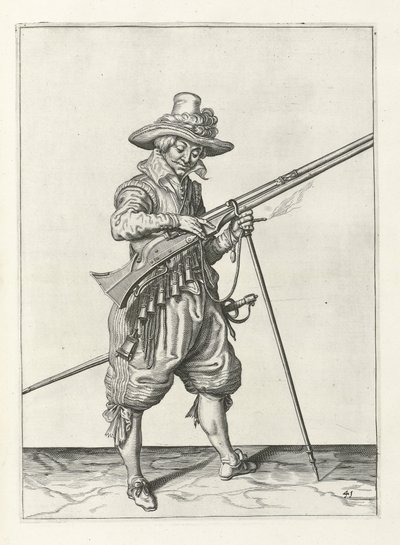 Musketeer on Guard by Jacob II de Gheyn