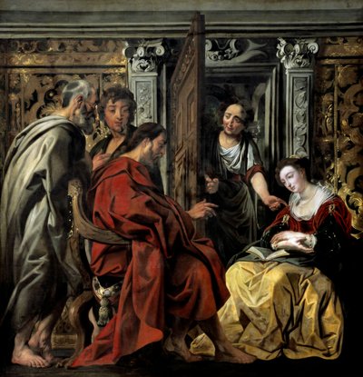 Jesus in Martha and Mary by Jacob Jordaens