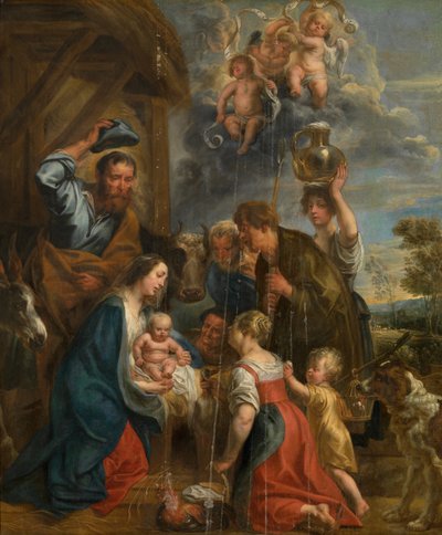 The Adoration of the Shepherds by Jacob Jordaens
