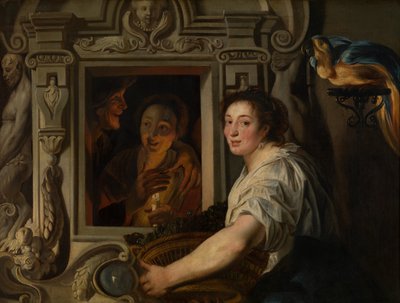 The Fruit Seller by Jacob Jordaens