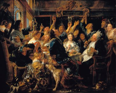 The celebration of King Bean by Jacob Jordaens